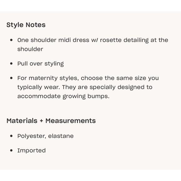 Pietro Brunelli Maternity One Shoulder Dress 'Eva' - Picture 5 of 9